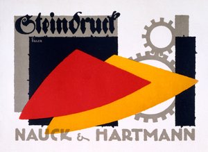 Mainos teokselle "Nauck and Hartmann", n. 1915-1916 tekijältä Carlo Egler
