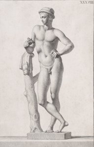 Merkuriuksen patsas, 1734
