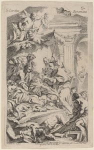 San Carlo Borromeo antamassa viimeisen ehtoollisen ruton uhreille