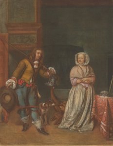 Huntsman Visiting a Lady, 17831786. finlandès tekijältä Carlo Lasinio