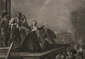 Madame Élisabeth de France, kuninkaan sisar, ennen giljotiinia 10. toukokuuta 1794, n. 1795