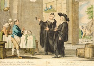 Pappi Arlotto, Carlo Lasinio (1759-1838), värillinen kaiverrus tekijältä Carlo Lasinio