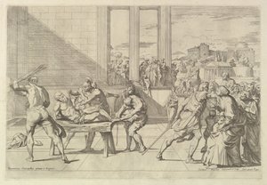 Pyhän Andreaksen marttyyrikuolema. tekijältä Carlo Maratta or Maratti