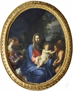 Neitsyt lapsen ja Pyhän Johanneksen kanssa tekijältä Carlo Maratta or Maratti