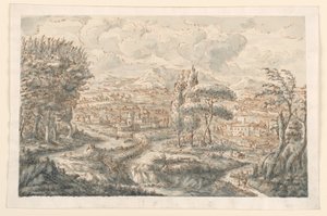 Piirros, laakso, 1750-70 tekijältä Carlo Marchionni