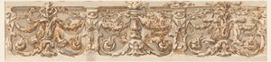 Piirustus, friisin luonnos, n. 1770. tekijältä Carlo Marchionni