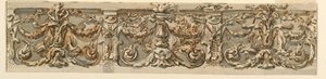 Piirustus, friisin luonnos, n. 1770. tekijältä Carlo Marchionni