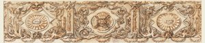 Piirustus, friisin luonnos, n. 1770. tekijältä Carlo Marchionni