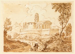 Piirros, Hahmoja tiellä, 1700-luvun puoliväli-1800-luvun loppupuoli tekijältä Carlo Marchionni