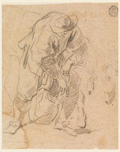 Piirros, Talonpoika laukun kanssa, 1728-78 tekijältä Carlo Marchionni