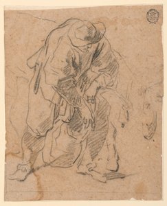 Piirros, Talonpoika laukun kanssa, 1728-78 tekijältä Carlo Marchionni