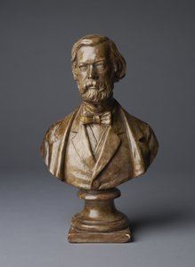 Sir John Charles Robinsonin rintakuva (kipsirintakuva, pronssi)