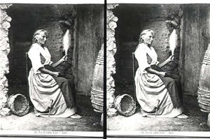 Old Woman Spinning, Capri, n. 1865 (m/v kuva)
