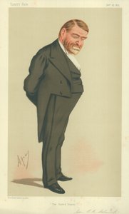 Kenraali Robert Cumming Schenck, Yhdysvallat, 23. tammikuuta 1875, Vanity Fair -sarjakuva. tekijältä Carlo Pellegrini