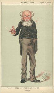 Anthony Trollope, kirjailija, 5. huhtikuuta 1873, Vanity Fair -sarjakuva tekijältä Carlo Pellegrini