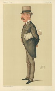 Herra Charles Thomson Ritchie, Sugar bounties, 31. lokakuuta 1885, Vanity Fair -sarjakuva tekijältä Carlo Pellegrini