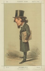 Rt Hon James Stansfeld, rohkaista muita, 10. huhtikuuta 1869, Vanity Fair -sarjakuva tekijältä Carlo Pellegrini