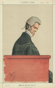Sir John George Shaw-Lefevre, La Reyne le veult, 1. heinäkuuta 1871, Vanity Fair -sarjakuva tekijältä Carlo Pellegrini