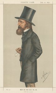 Runoilijapalkinnon saaja, Lord A. Tennyson (Vanity Fair -sarja) tekijältä Carlo Pellegrini
