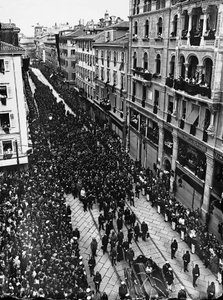 Itävallan arkkiherttua Franz Ferdinandin hautajaiset 2. heinäkuuta 1914 (m/v kuva)