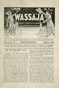 Issue of Wassaja, Voi. 4, nro 12 tekijältä Carlos Montezuma