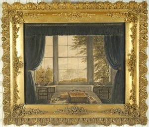 Greta Hallin työhuoneen eteläikkuna, 1841 tekijältä Caroline Bowles