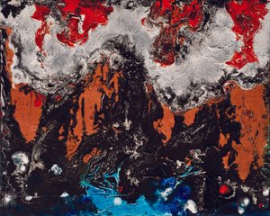 Elementtien rapsodia, 2012 (akryyli ja guassi kankaalle)