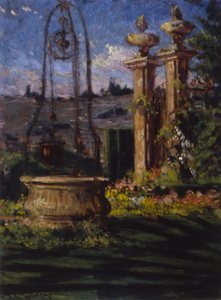 Villa Palmierin puutarhassa, 1910.