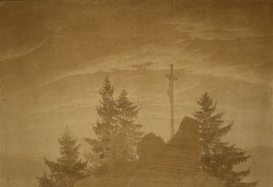 Risti vuorilla tekijältä Caspar David Friedrich