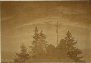 Risti vuoristossa tekijältä Caspar David Friedrich