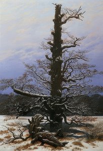 Tammi lumessa. 1829 tekijältä Caspar David Friedrich