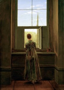 Frau am Fenster