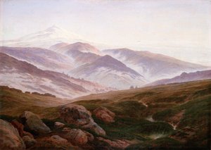 Saksa: Erinnerungen an das Riesengebirge Muistoja jättiläisvuorista (Erinnerungen an das Riesengebirge) tekijältä Caspar David Friedrich