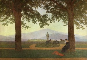 Saksa: Gartenterrasse Puutarhaterassi tekijältä Caspar David Friedrich
