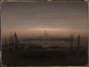 Saksa: Greifswald kuunvalossa Greifswald kuunvalossa tekijältä Caspar David Friedrich