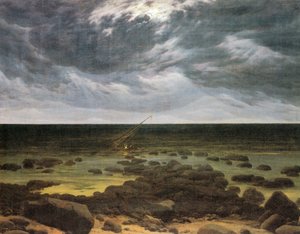 Saksa: Seashore by Moonlight Seashore by Moonlight tekijältä Caspar David Friedrich