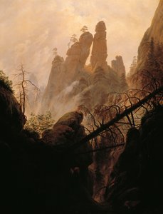 Rocky Ravine, kirjoittanut Caspar David Friedrich (1774-1840). tekijältä Caspar David Friedrich