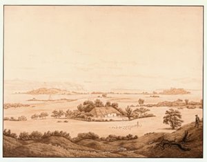 Rügenlandschaft mit Schäfer tekijältä Caspar David Friedrich