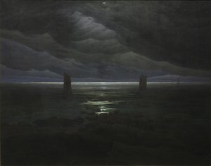 Merenranta kuunvalossa tekijältä Caspar David Friedrich