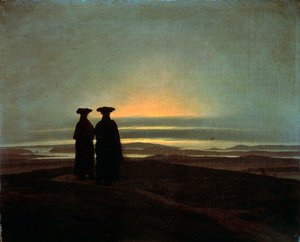 Sunset Brothers, vuosina 1830-1835. tekijältä Caspar David Friedrich