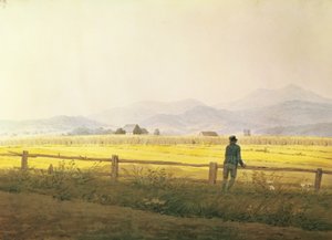 Näkymä Schmiedebergerkammilta, n. 1837 (akvarelli paperille) tekijältä Caspar David Friedrich