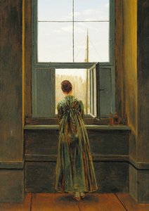 Nainen ikkunassa, 1822 tekijältä Caspar David Friedrich