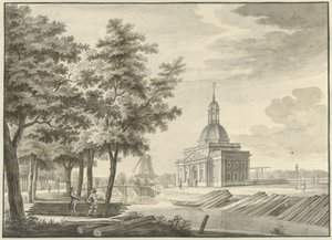 Näkymä hiljattain rakennettuun Muiderpoortiin, 1771