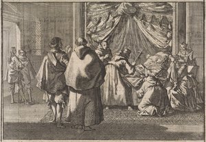 Infante Isabella, Alankomaiden kuvernööri, kuoli Brysselissä 1633 tekijältä Caspar Luyken (attributed to)