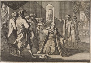 Emir Fakardin anoo sulttaani Murat IV:ltä hänen henkeään, 1633