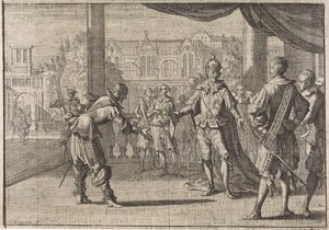 Keisari Ferdinand III:ta onniteltu poikansa Leopoldin syntymän johdosta 1640 tekijältä Caspar Luyken
