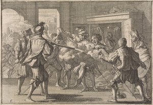 aRaivostunut portugalilainen löytää Miguel de Vasconcelosin kaapista ja murhaa hänet, 1640