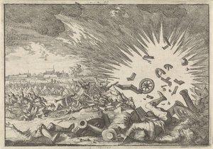 Ranskalaisen jauhemakasiinin räjähdys Namurin piirityksen aikana, 1640