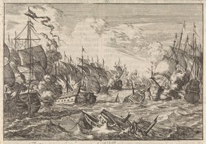 Solebayn taistelu, 1672 tekijältä Caspar Luyken