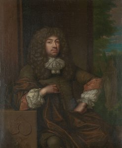 Muotokuva Jan Boudaen Courtenista (1635-1716), St. Laurensin, Schellachin ja Popkensburgin herra, tuomari ja Middelburgin vanhus tekijältä Caspar Netscher (copy after)